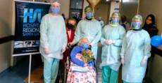 Covid-19: emoção na cura de paciente de 102 anos de idade no HRSL