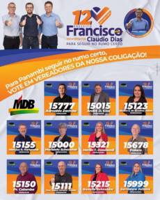 Partido Movimento Democrático Brasileiro (MDB) em Panambi, apresenta seus 11 candidatos a vereadores