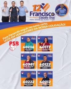 O Partido Socialista  Brasileiro (PSB) em Panambi, apresenta seus 06 candidatos a vereadores