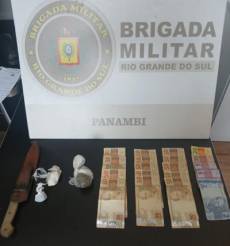 Brigada Militar prende homem por tráfico de drogas em Panambi.