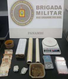 Brigada Militar prende indivíduo por tráfico de drogas em Panambi