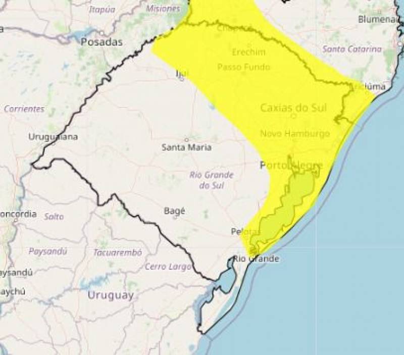 Alerta para chuva na região de Panambi 