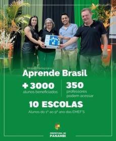 Município de Panambi adere ao método pedagógico 