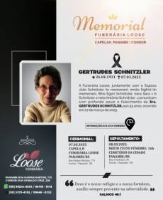 Funerária Loose comunica falecimento em Panambi
