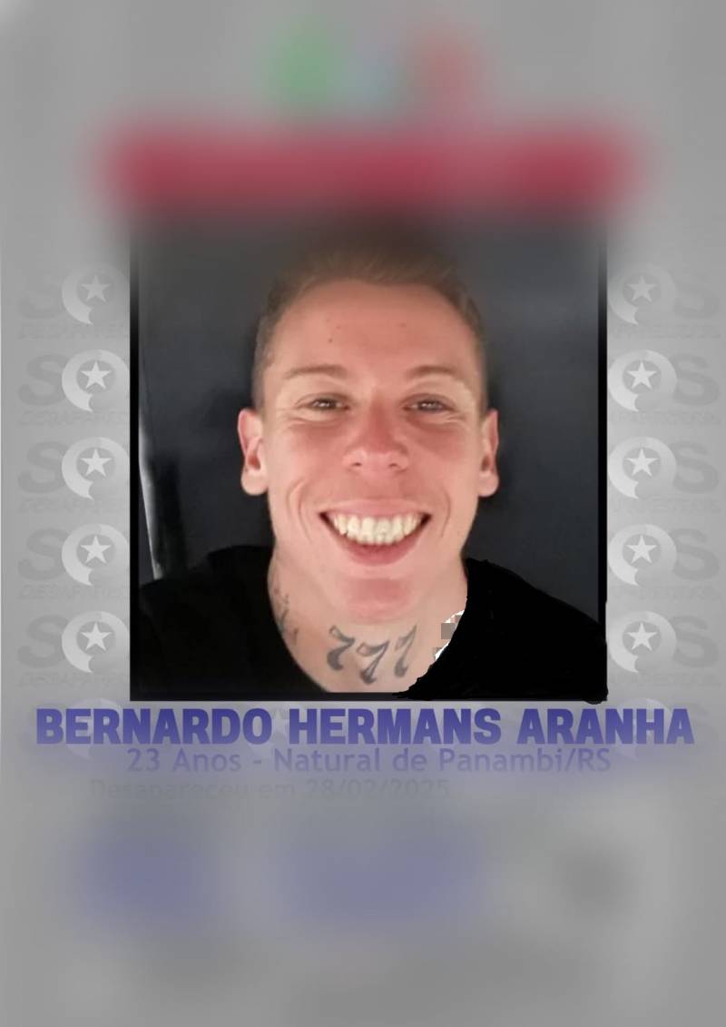 Localizado jovem panambiense que estava desaparecido em Palhoça, Santa Catarina