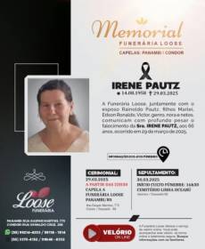 Funerária Loose comunica falecimento em Panambi