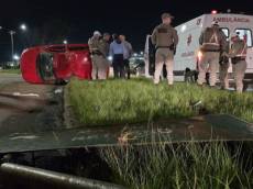 Homem morre e criança é hospitalizada após acidente em Passo Fundo