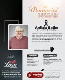 Funerária Loose comunica falecimento em Panambi