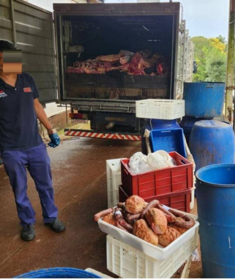 Panambi: abatedouro e agroindústria são interditados em FT do Programa Segurança dos Alimentos