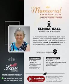 Funerária Loose comunica falecimento em Panambi