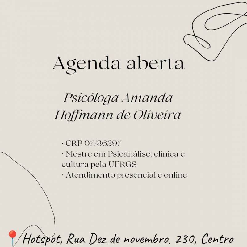PANAMBI | Psicóloga Amanda Hoffmann