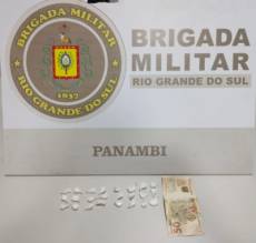 Brigada Militar prende homem por traficancia de entorpecentes em Panambi
