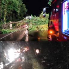 Temporal no final da tarde em Panambi deixa BR-285 interrompida