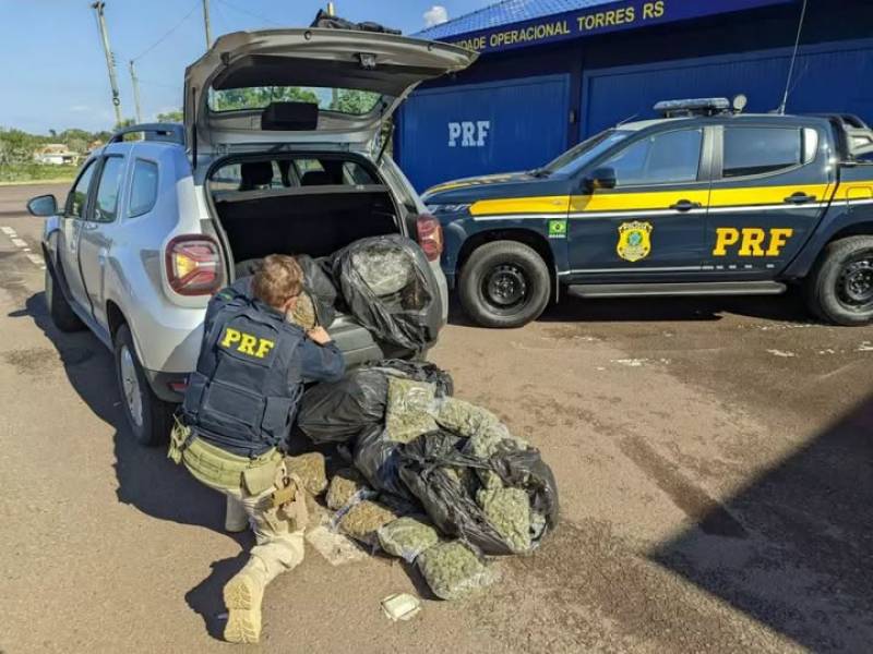 Polícia prende homem com 37 kg de skunk em Torres