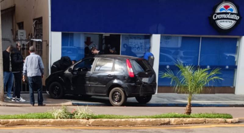 Acidente no centro de Panambi