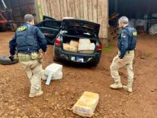 PRF prende traficante com carro carregado com quase meia tonelada de maconha em Ronda Alta