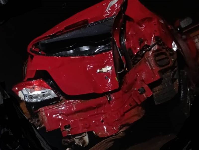 Condutora perde controle de veículo na br-158 em Panambi