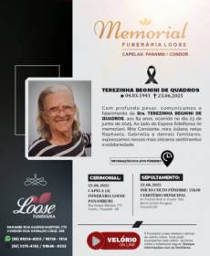 Funerária Loose comunica falecimento em Panambi