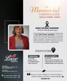Funerária Loose comunica falecimento em Nova Ramada