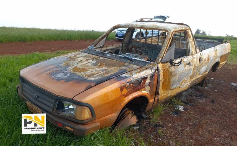 Veículo furtado em Palmeira das Missões é localizado queimado em Panambi