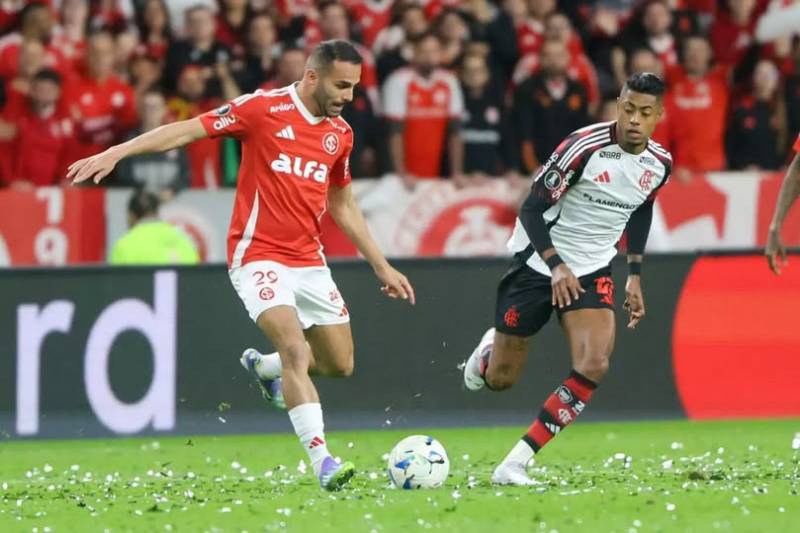 Diante da torcida, Inter perde para o Flamengo por 2 a 0 e se despede da Libertadores